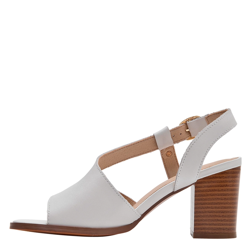 SANDALIAS MUJER BRUNO ROSSI BLANCO BRM0410 CUERO - 2