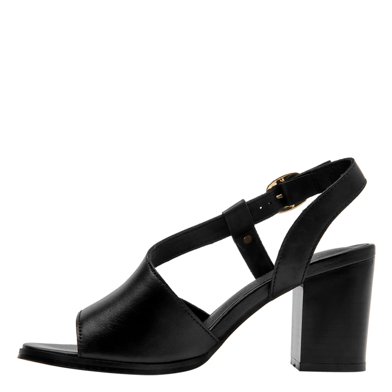 SANDALIAS MUJER BRUNO ROSSI NEGRO BRM0410 CUERO - 2