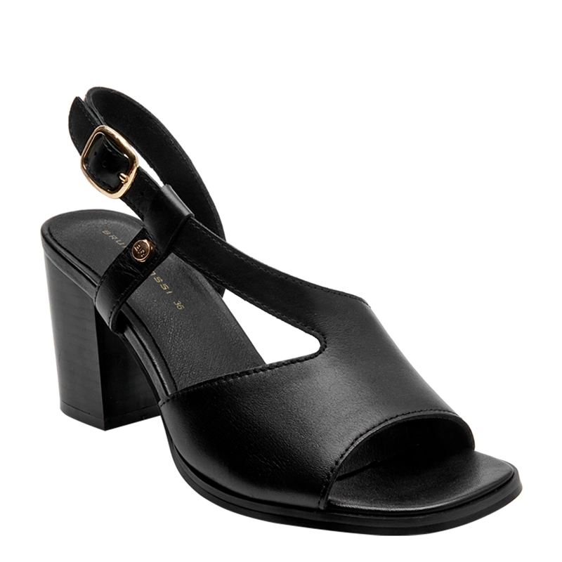 SANDALIAS MUJER BRUNO ROSSI NEGRO BRM0410 CUERO - 3