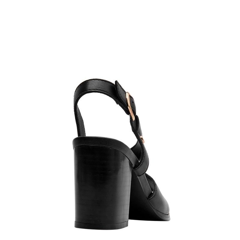 SANDALIAS MUJER BRUNO ROSSI NEGRO BRM0410 CUERO - 5