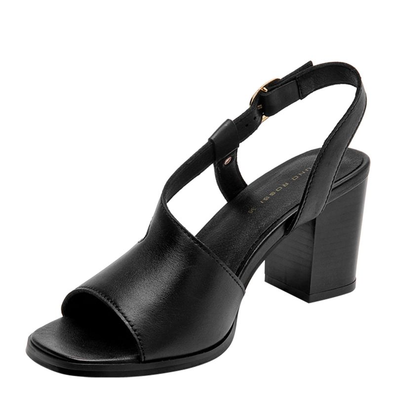 SANDALIAS MUJER BRUNO ROSSI NEGRO BRM0410 CUERO - 4
