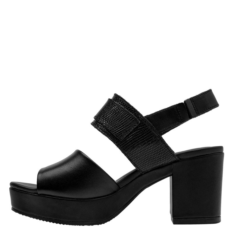 SANDALIAS MUJER BRUNO ROSSI NEGRO BRM0421 CUERO - 2