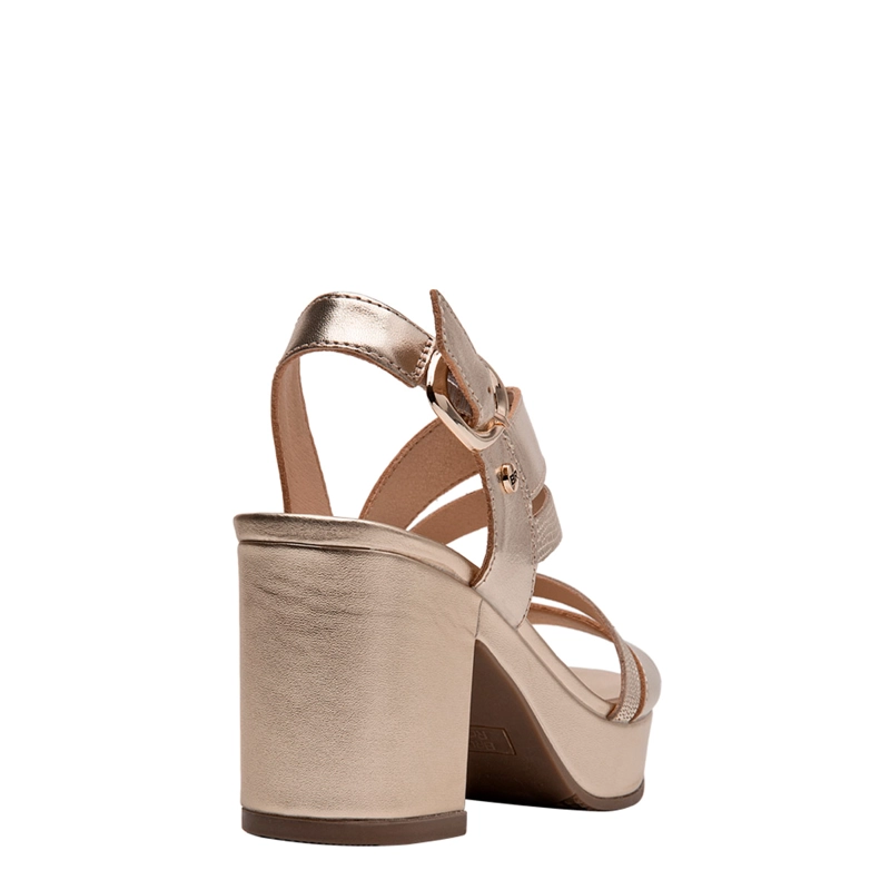 SANDALIAS MUJER BRUNO ROSSI DORADO BRM0422 CUERO - 5