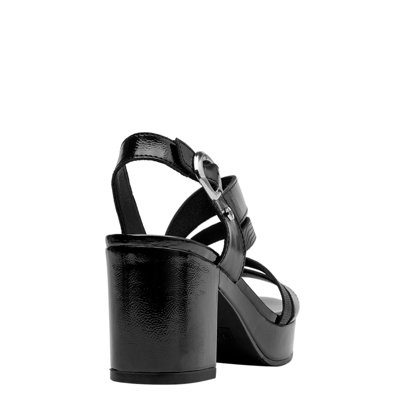 SANDALIAS MUJER BRUNO ROSSI NEGRO BRM0422 CUERO - 5