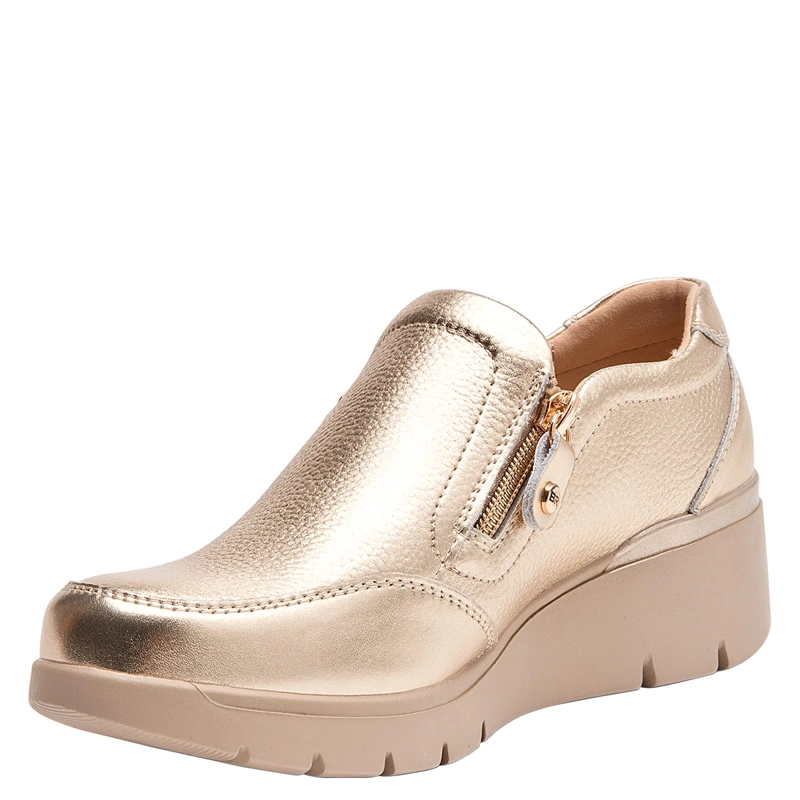 ZAPATILLAS MUJER BRUNO ROSSI CASUALES DORADO BRM0151 CUERO - 3