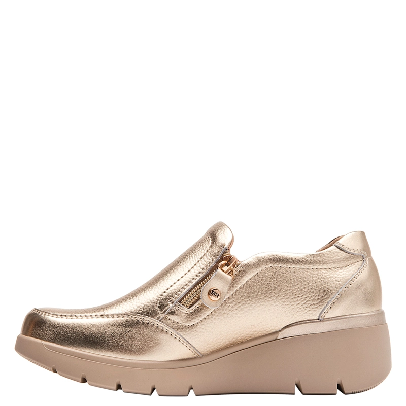 ZAPATILLAS MUJER BRUNO ROSSI CASUALES DORADO BRM0151 CUERO - 4