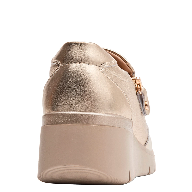 ZAPATILLAS MUJER BRUNO ROSSI CASUALES DORADO BRM0151 CUERO - 5