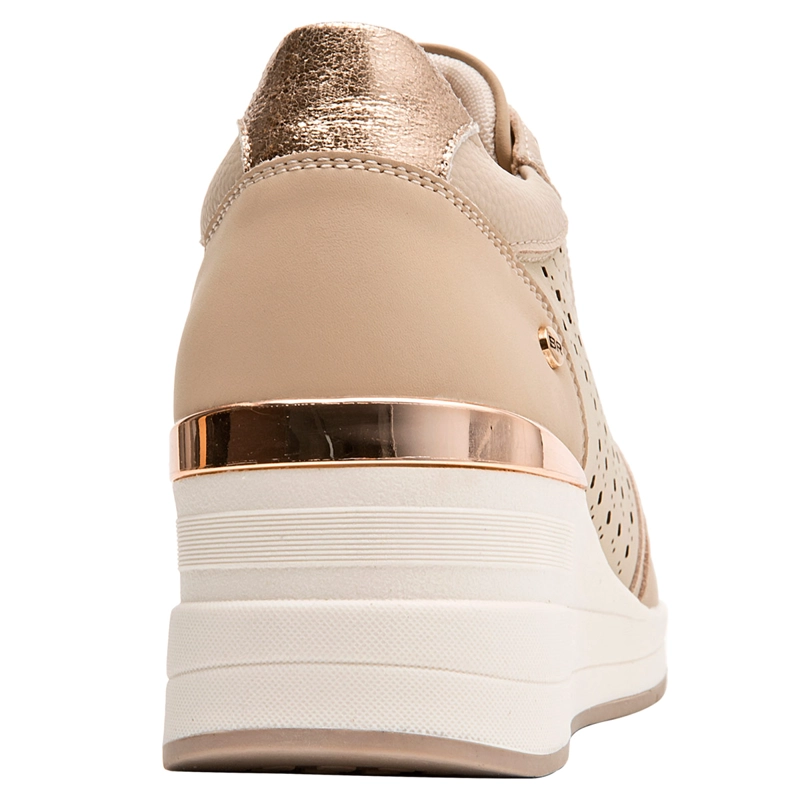 ZAPATILLAS MUJER BRUNO ROSSI URBANAS BEIGE BRM0470 CUERO - 5