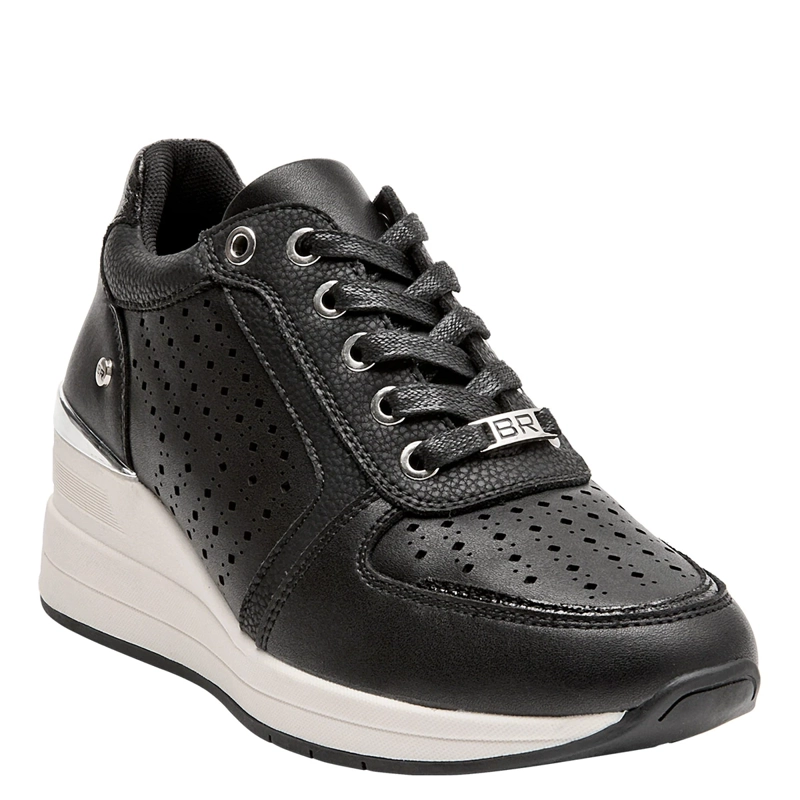 ZAPATILLAS MUJER BRUNO ROSSI URBANAS NEGRO BRM0470 CUERO - 2