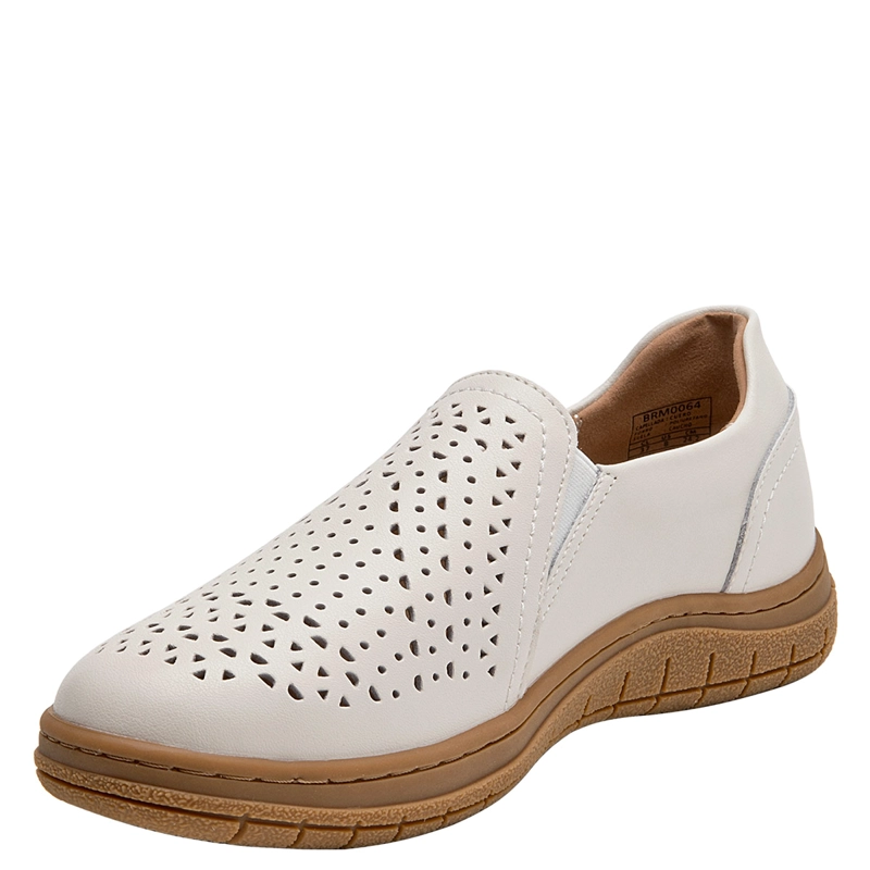ZAPATOS MUJER BRUNO ROSSI BLANCO BRM0064 CUERO - 3