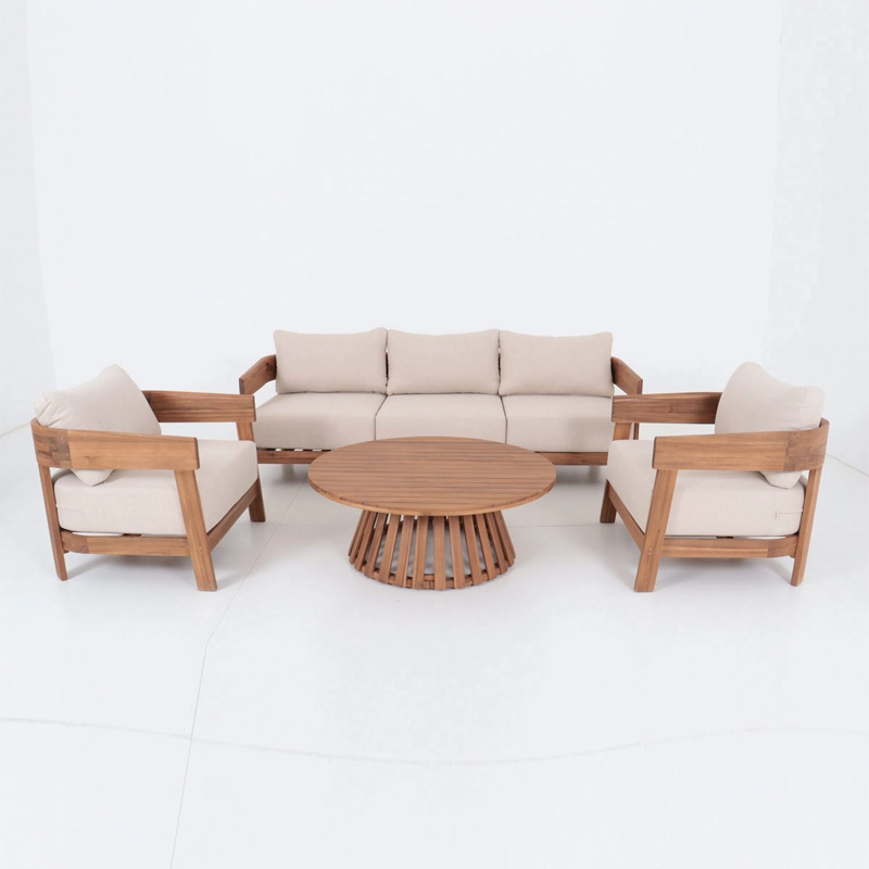 JUEGO DE TERRAZA MAISON LINTTE MILANO BEIGE - 2