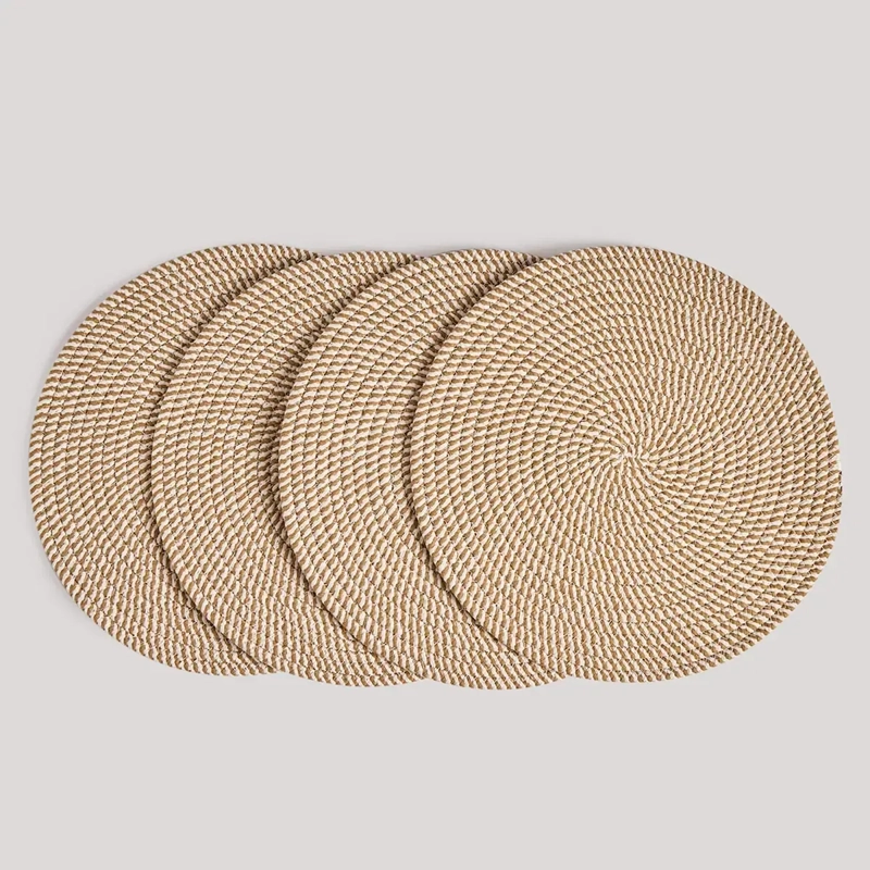 SET X4 INDIVIDUALES RIPLEY HOME BICOLOR BEIGE - 2