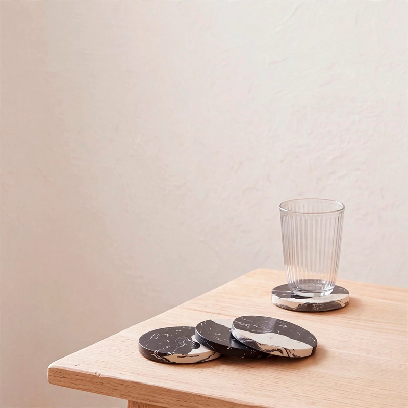 SET X4 POSAVASOS RIPLEY HOME NEGRO