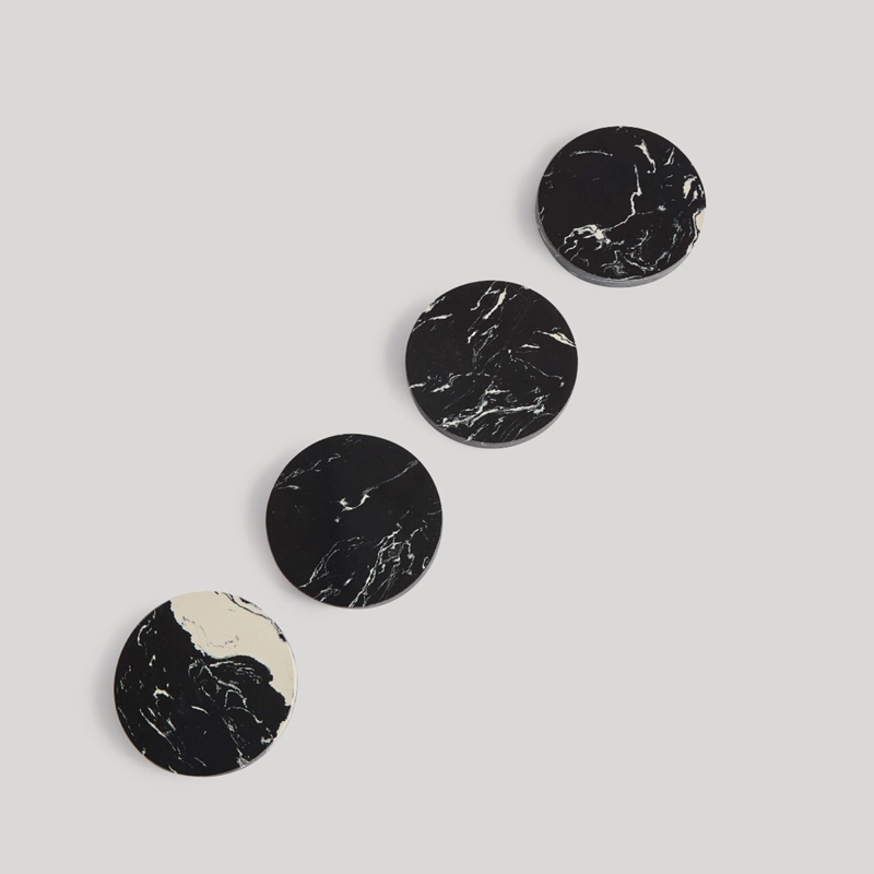 SET X4 POSAVASOS RIPLEY HOME NEGRO - 2