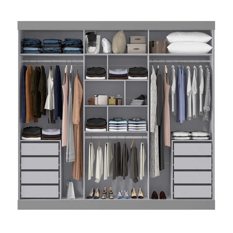 CLOSET DI PORETTI DESIGN AMBAR 3P 8C GRIS - 3