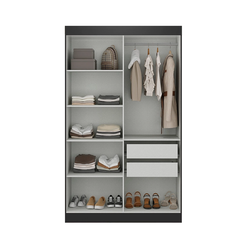 CLOSET DI PORETTI DESIGN PARIS 4P 2C NEGRO - 3