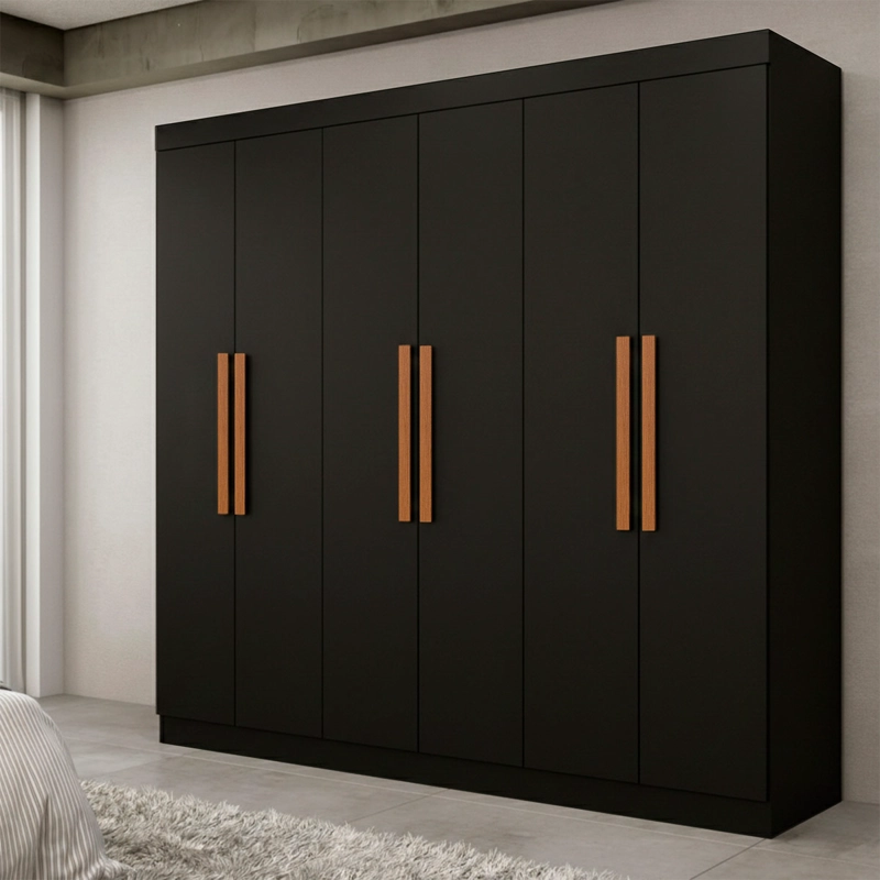 CLOSET DI PORETTI DESIGN PARIS 6P 2C NEGRO - 1