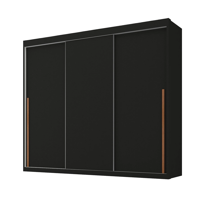 CLOSET DI PORETTI DESIGN SENNA 3P 6C NEGRO - 2
