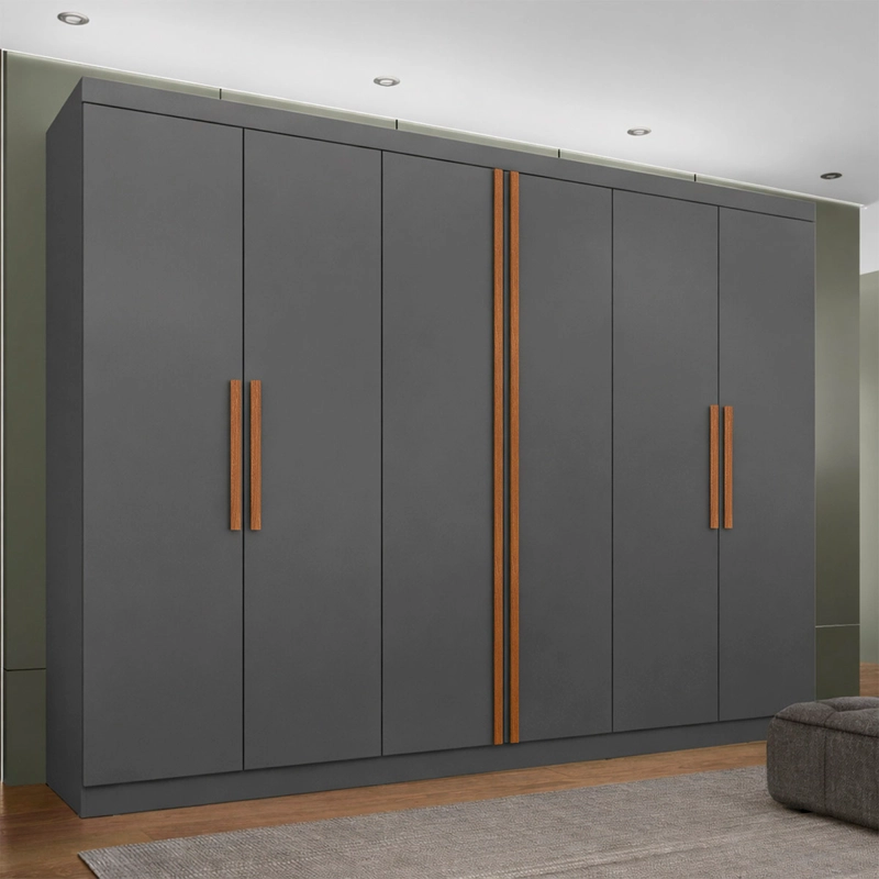 CLOSET DI PORETTI DESIGN TITANIUM 6P 4C GRIS - 1