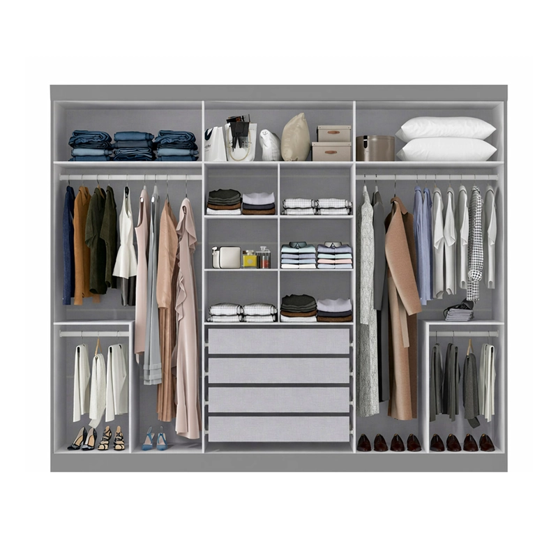 CLOSET DI PORETTI DESIGN TITANIUM 6P 4C GRIS - 3