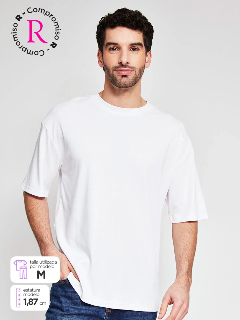 POLERA HOMBRE MARQUIS ALGODÓN MANGA CORTA RELAXED FIT
