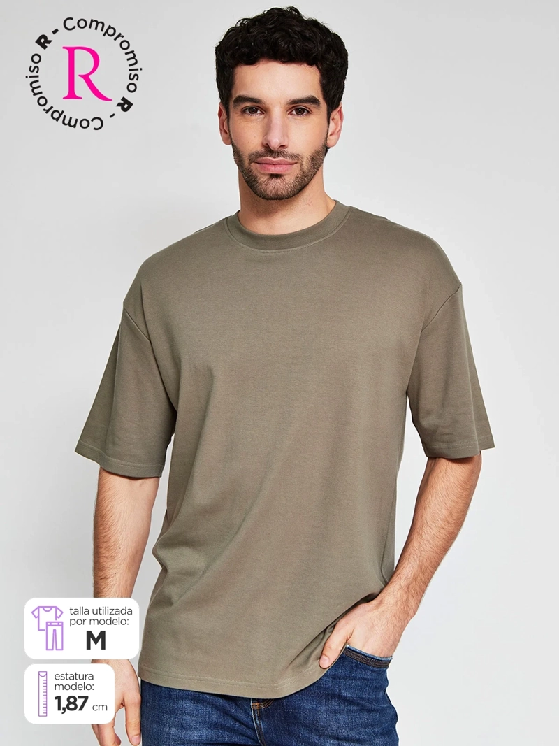 POLERA HOMBRE MARQUIS ALGODÓN MANGA CORTA RELAXED FIT - 1