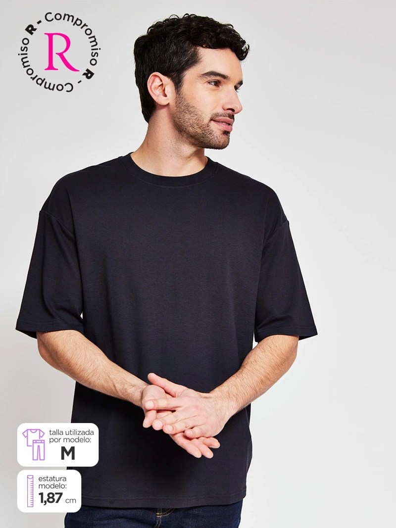 POLERA HOMBRE MARQUIS ALGODÓN MANGA CORTA RELAXED FIT - 1