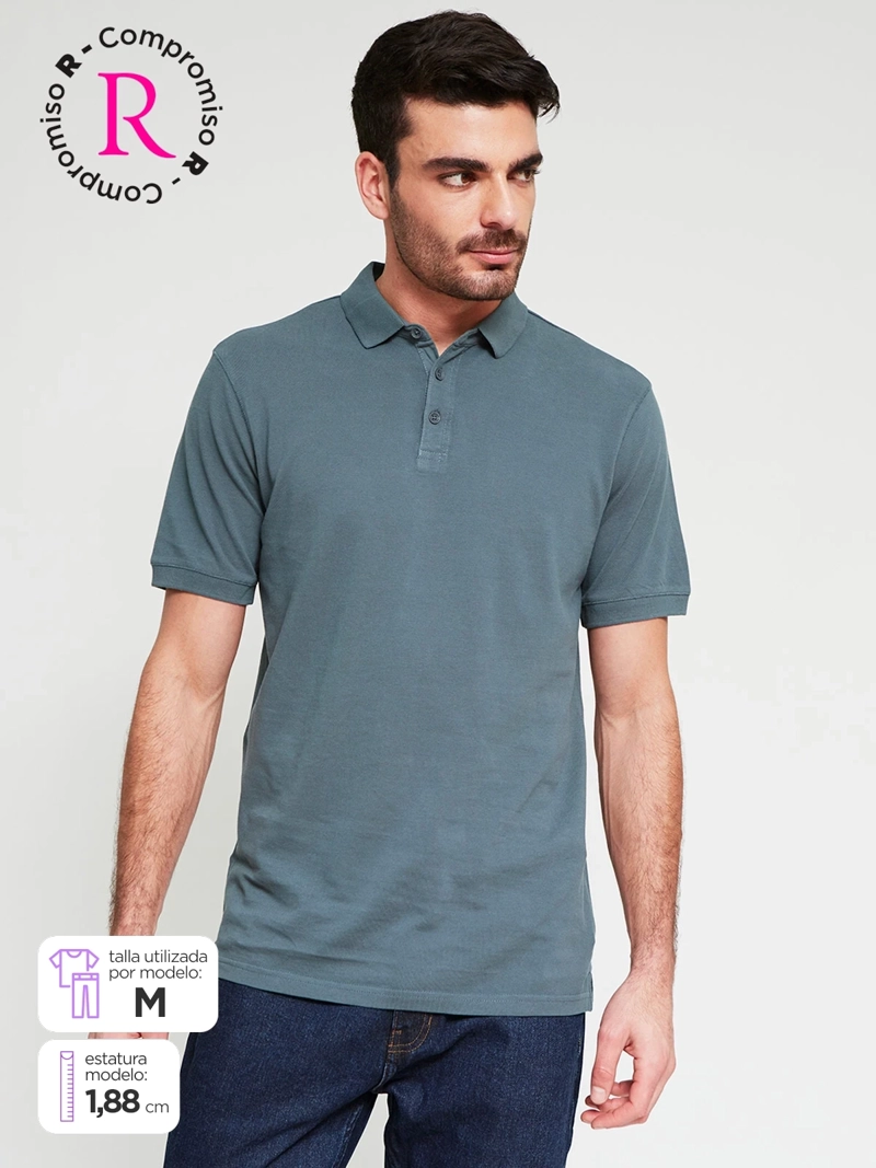 POLERA HOMBRE MARQUIS ALGODÓN CUELLO POLO MANGA CORTA PIQUE