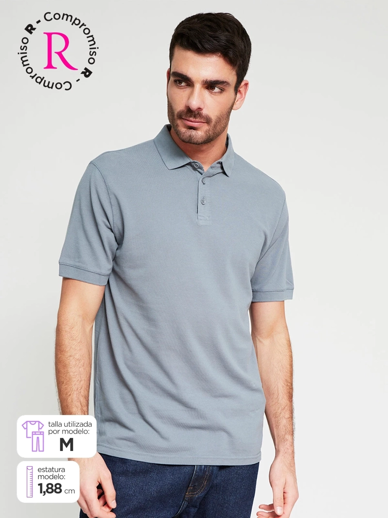 POLERA HOMBRE MARQUIS ALGODÓN CUELLO POLO MANGA CORTA PIQUE