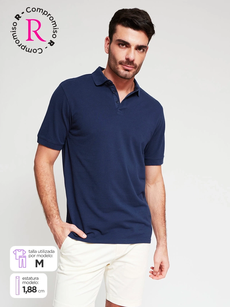 POLERA HOMBRE MARQUIS ALGODÓN CUELLO POLO MANGA CORTA PIQUE