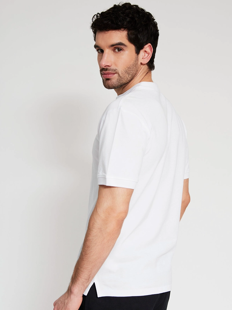 POLERA HOMBRE MARQUIS ALGODÓN CUELLO MAO MANGA CORTA - 2