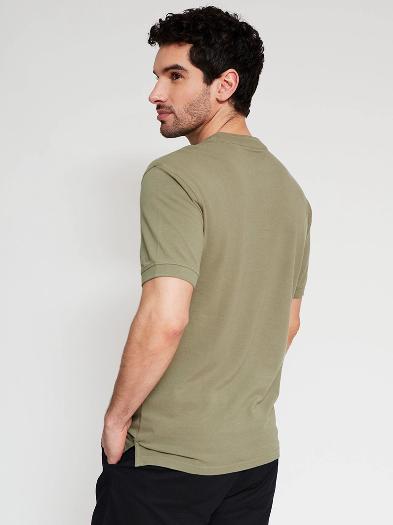 POLERA HOMBRE MARQUIS ALGODÓN CUELLO MAO MANGA CORTA - 2
