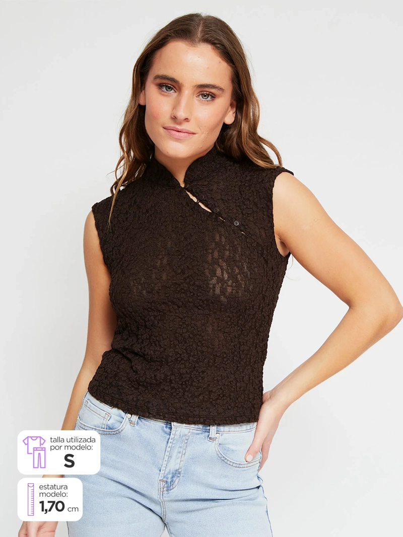 POLERA MUJER INDEX MANGA CORTA JAPONESA - 1