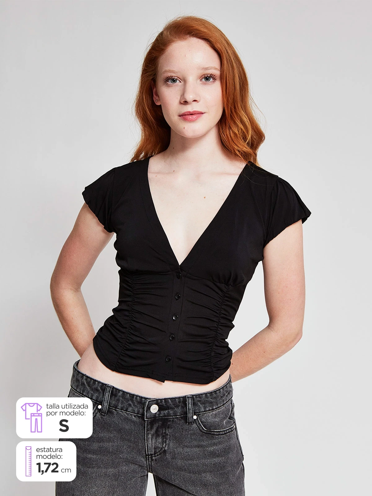 POLERA MUJER INDEX MANGA CORTA PRINT - 1