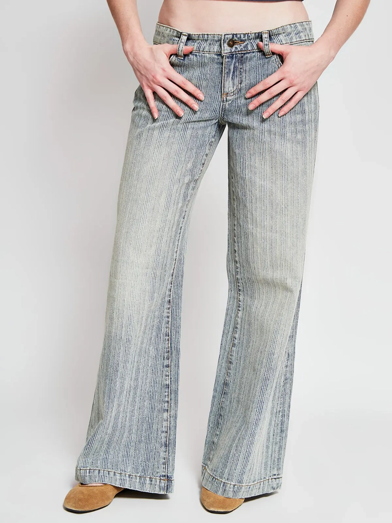 JEANS MUJER INDEX ALGODÓN TIRO BAJO - 2