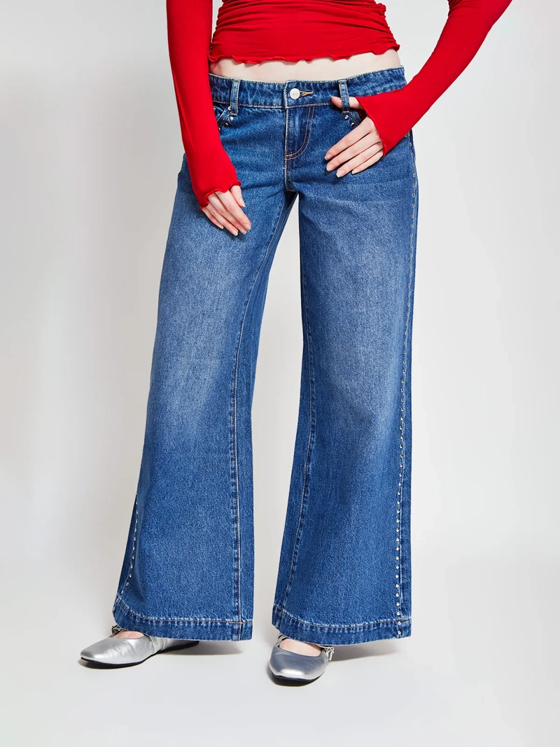 JEANS MUJER INDEX ALGODÓN TIRO BAJO - 2