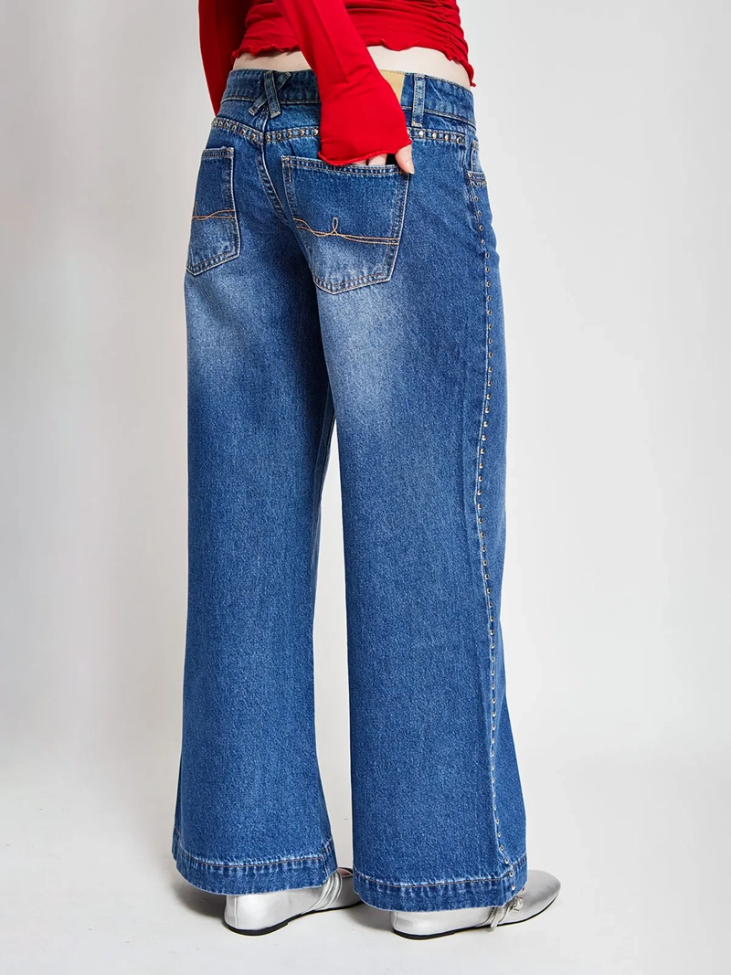 JEANS MUJER INDEX ALGODÓN TIRO BAJO - 3
