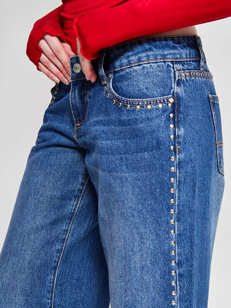 JEANS MUJER INDEX ALGODÓN TIRO BAJO - 4