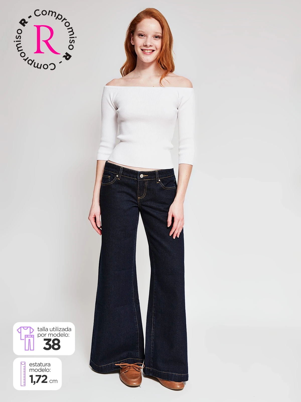 JEANS MUJER INDEX ALGODÓN TIRO BAJO - 1