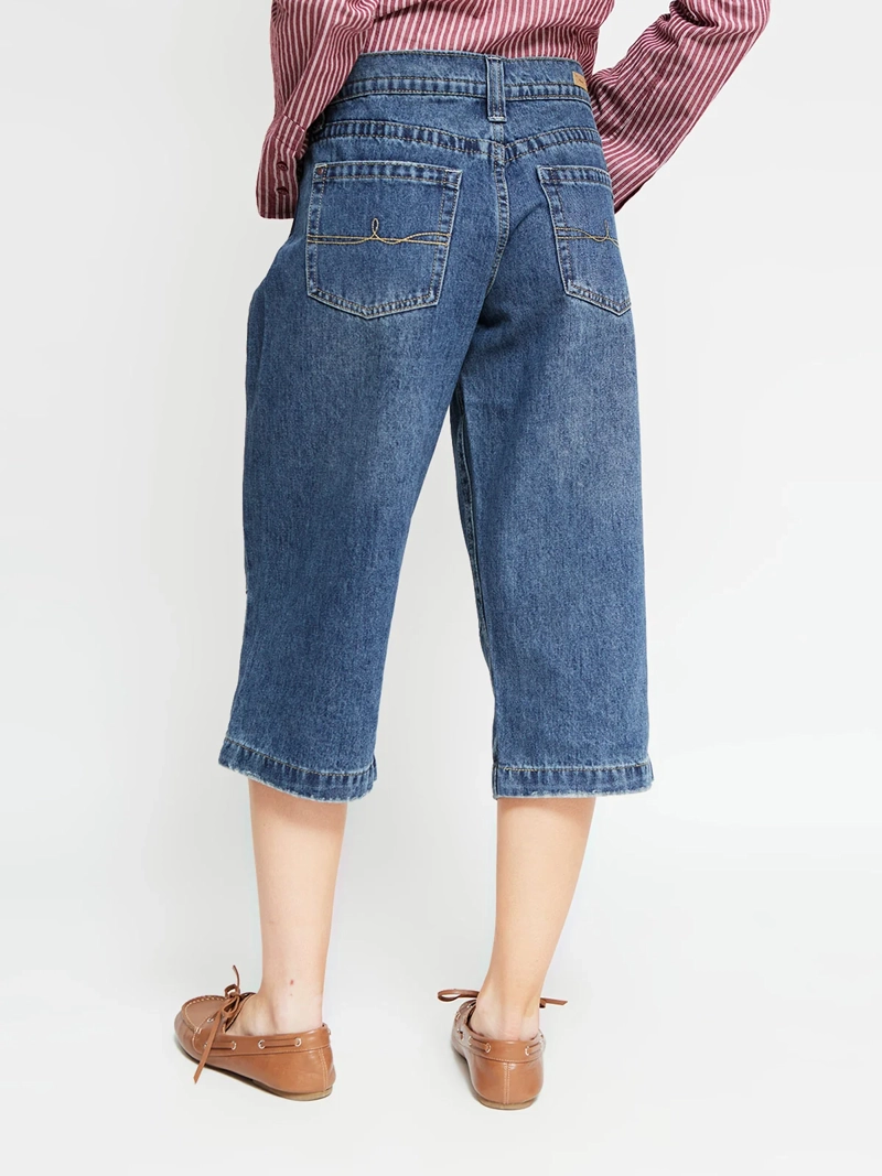 SHORT MUJER INDEX ALGODÓN LARGO DENIM - 4