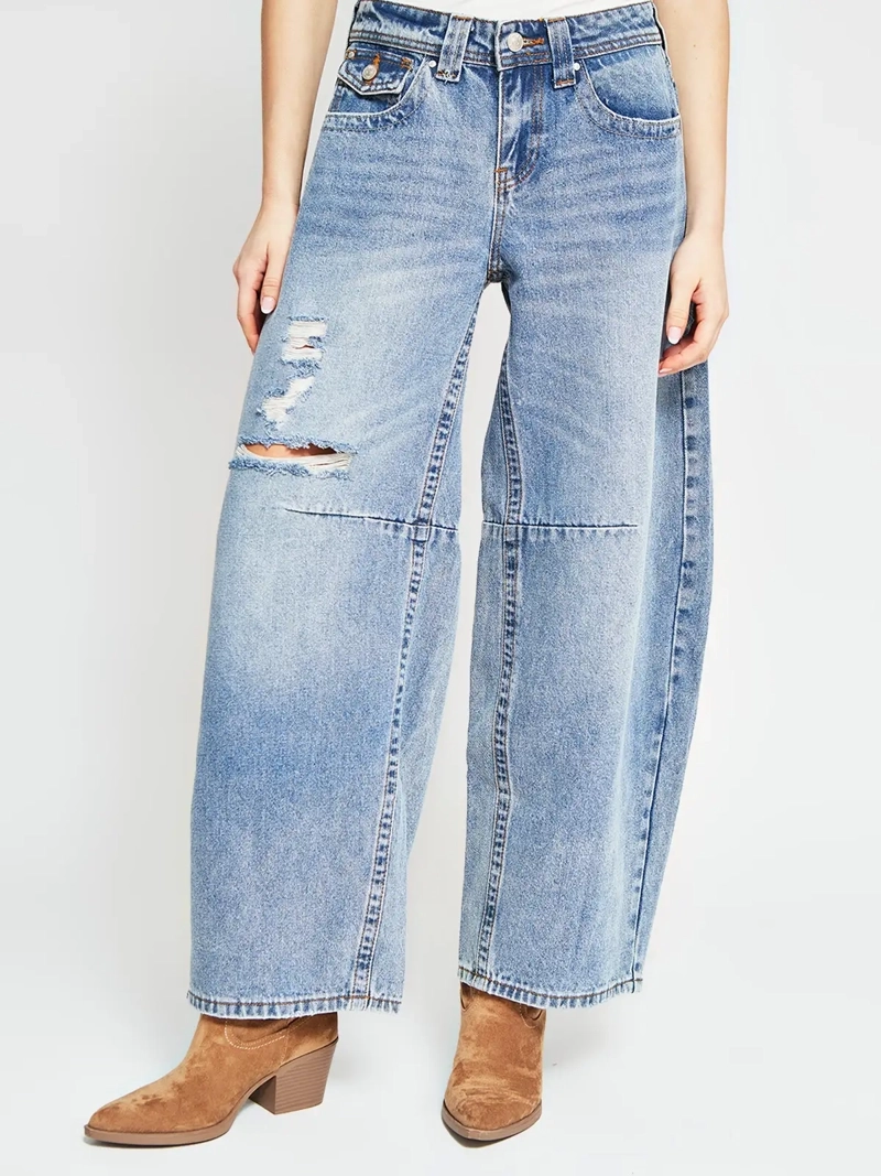 JEANS MUJER INDEX ALGODÓN BALLOON - 2