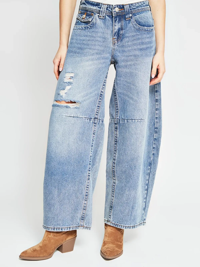 JEANS MUJER INDEX ALGODÓN BALLOON - 2