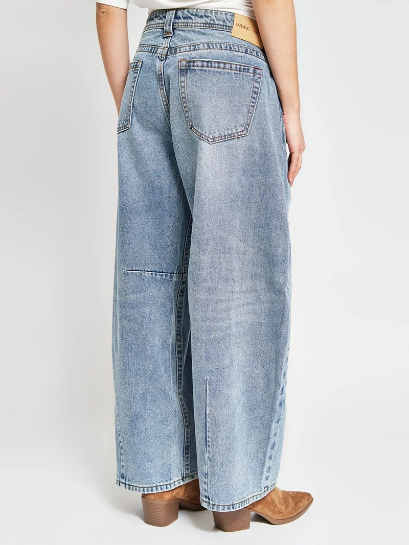 JEANS MUJER INDEX ALGODÓN BALLOON - 3