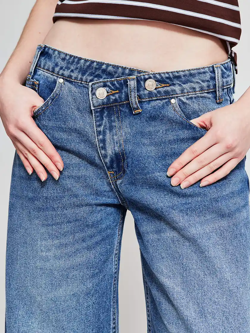 JEANS MUJER INDEX ALGODÓN CRUZADO - 4