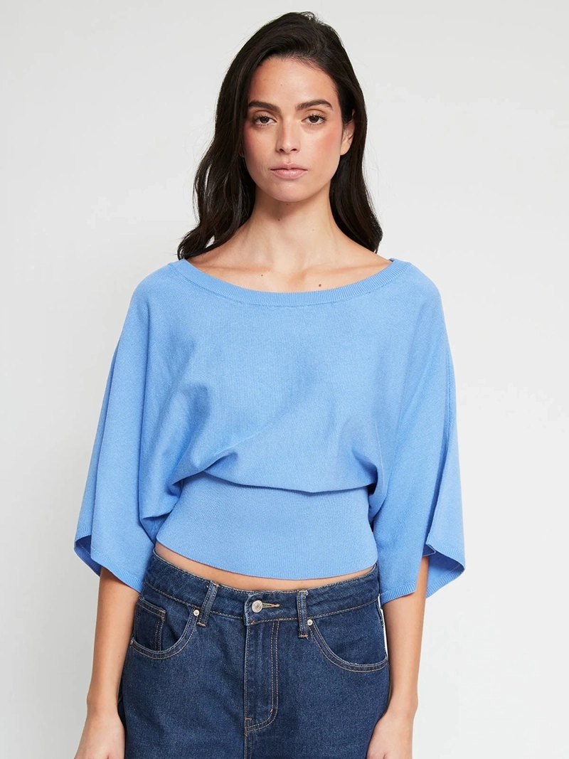 SWEATER MUJER INDEX MANGA LARGA ANCHA - 2