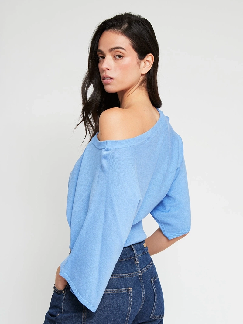 SWEATER MUJER INDEX MANGA LARGA ANCHA - 3