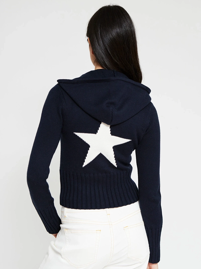 SWEATER MUJER INDEX ALGODÓN MANGA LARGA CIERRE - 3