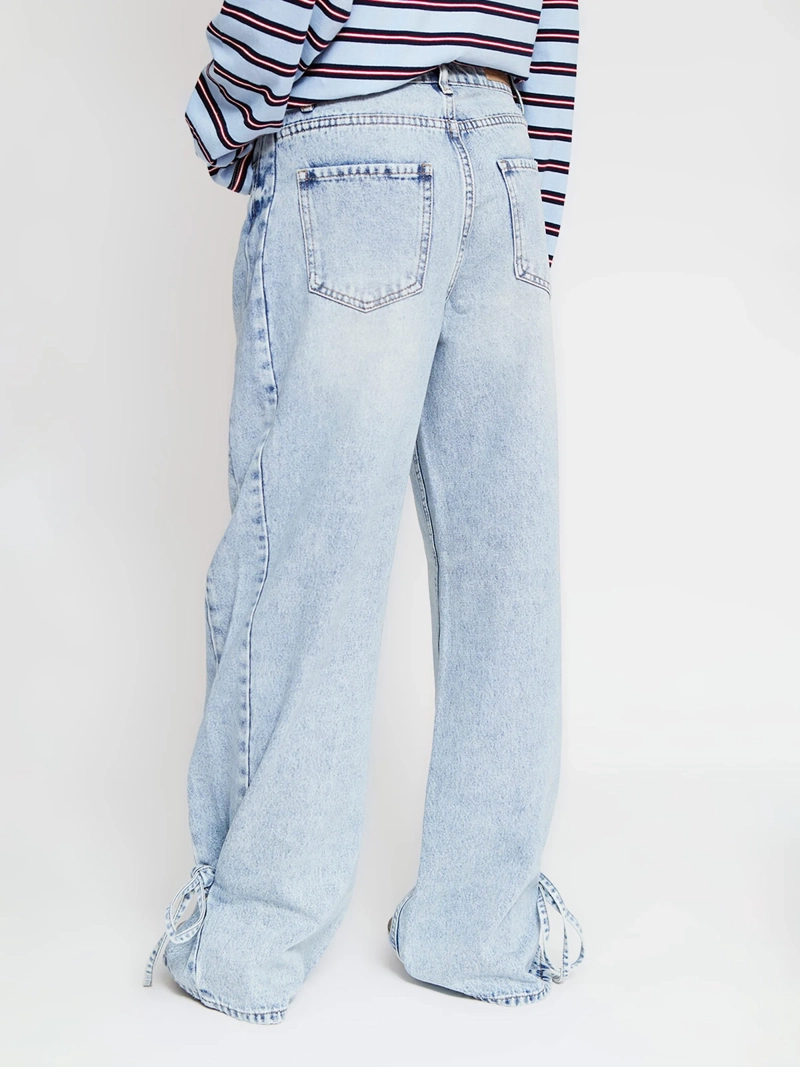 JEANS MUJER INDEX ALGODÓN AMARRAS - 3