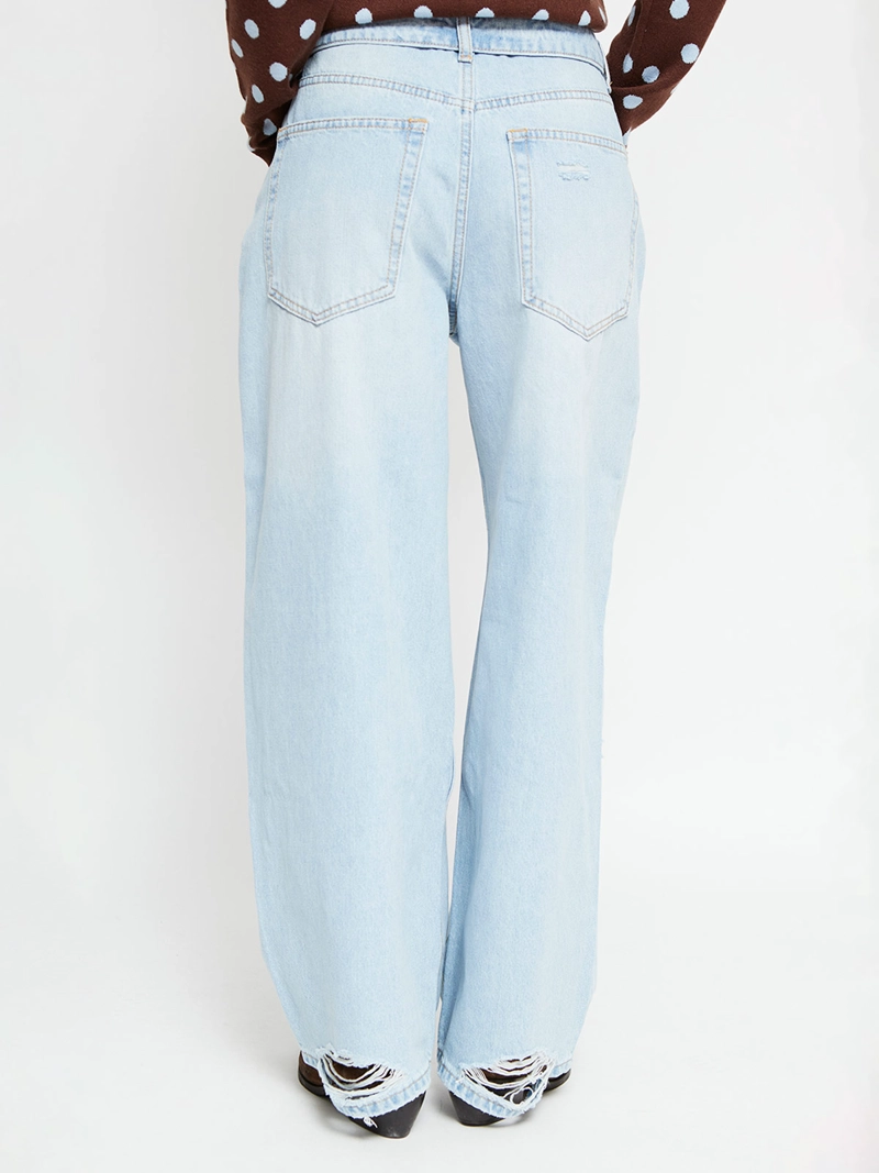JEANS MUJER INDEX ALGODÓN ROTURAS - 3