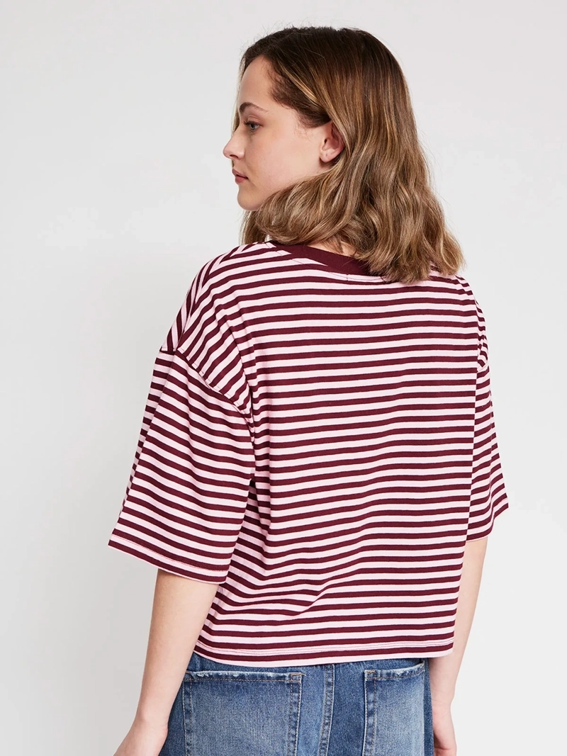 POLERA MUJER INDEX ALGODÓN MANGA CORTA RAYAS - 2